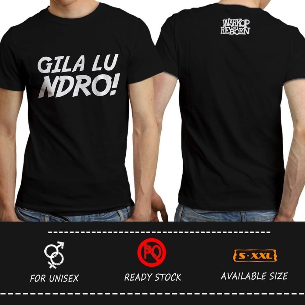 Kaos Warkop DKI RebornGilaLuNdro! Hitam ( Distro Warung Kopi Komedi Dono Kasino Indro @OTDESIGN ) Jangkrik Bos Boss