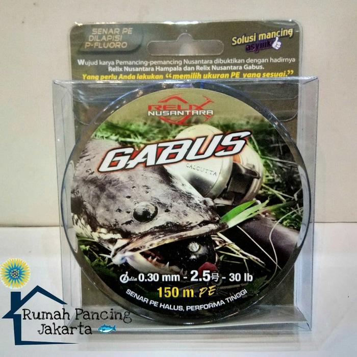 Senar PE Relix Nusantara Gabus 150m/25Lbs/30Lbs/40Lbs/50Lbs - pcXCXc