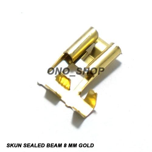 Skun Sealed Beam 8 Mm Gold ( 100 Pcs )