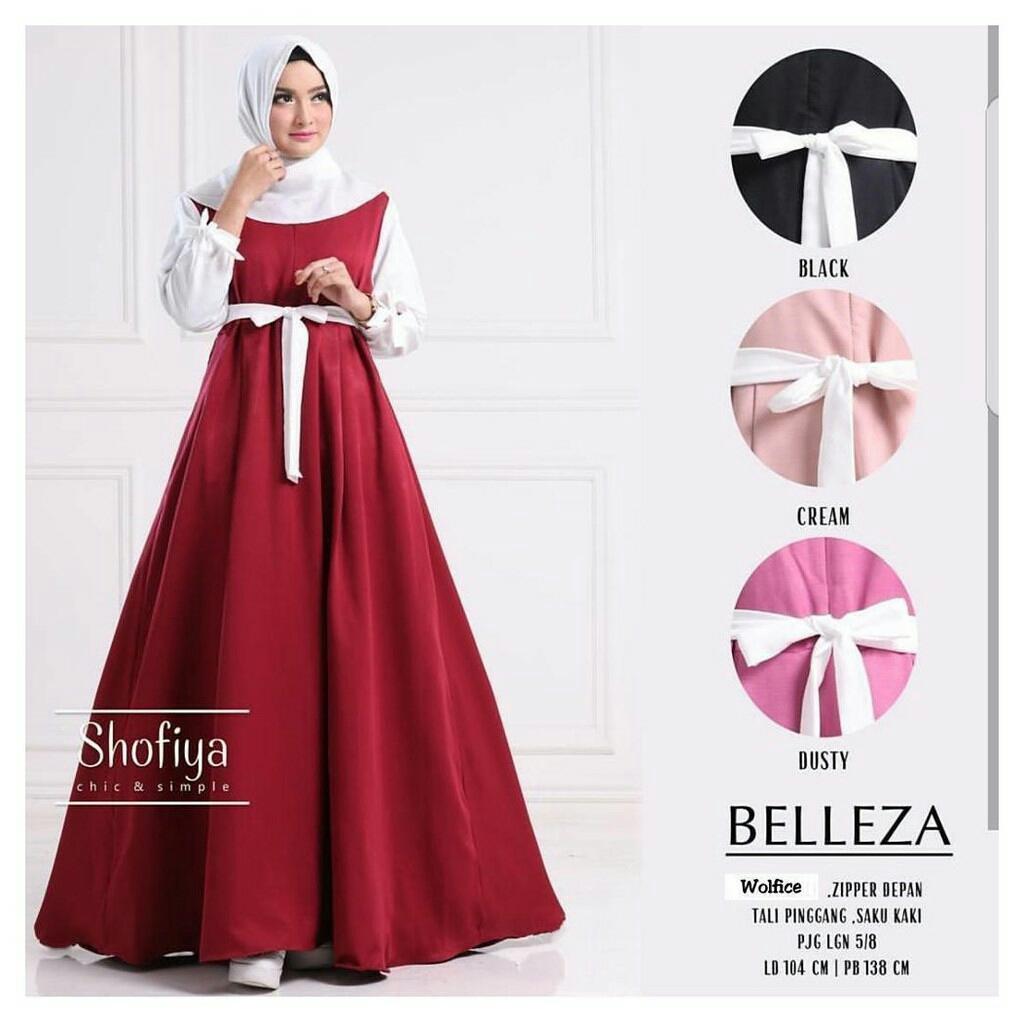Gamis Muslim Syari Belleza - Design Terbaru