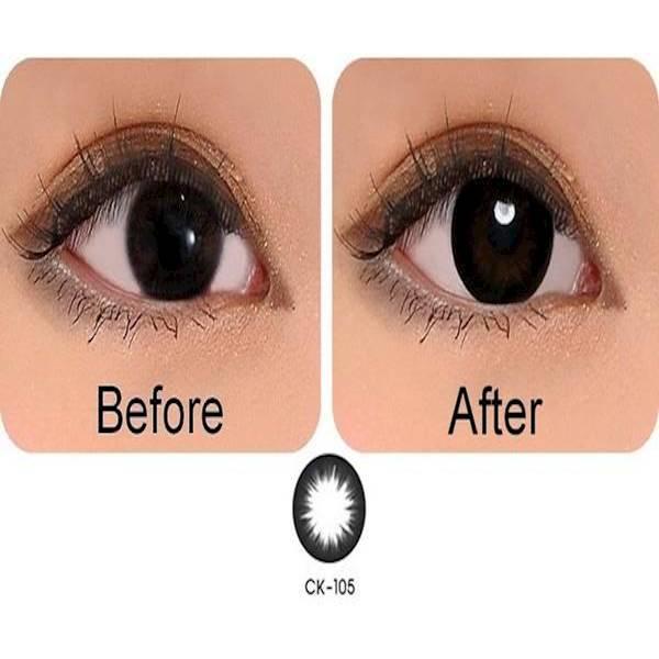 Promo Warna Mata Softlens Geo Magic Black CK-105 Hitam Pekat