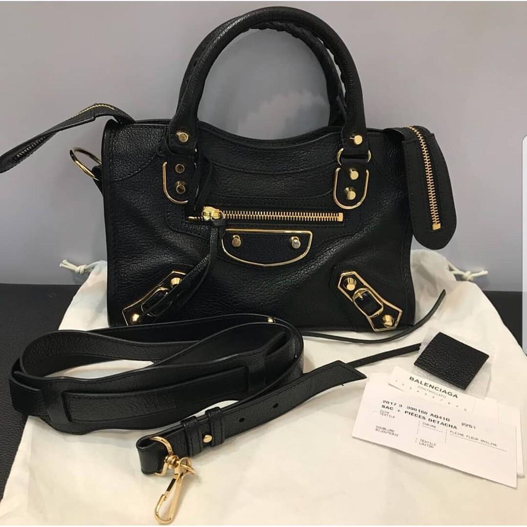 Balenciaga Mini City Black Edge GHW