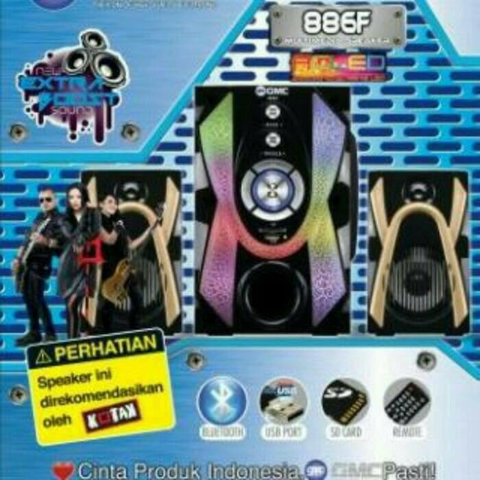 Promo Terpopuler GMC 886F Bluetooth Multimedia Speaker Aktif 2.1Ch - Active Subwoofer