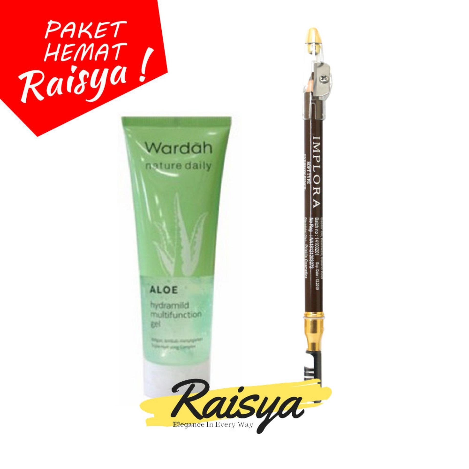 Wardah Hydrating Aloe Vera Gel Free Implora Pensil Alis Coklat Resmi BPOM