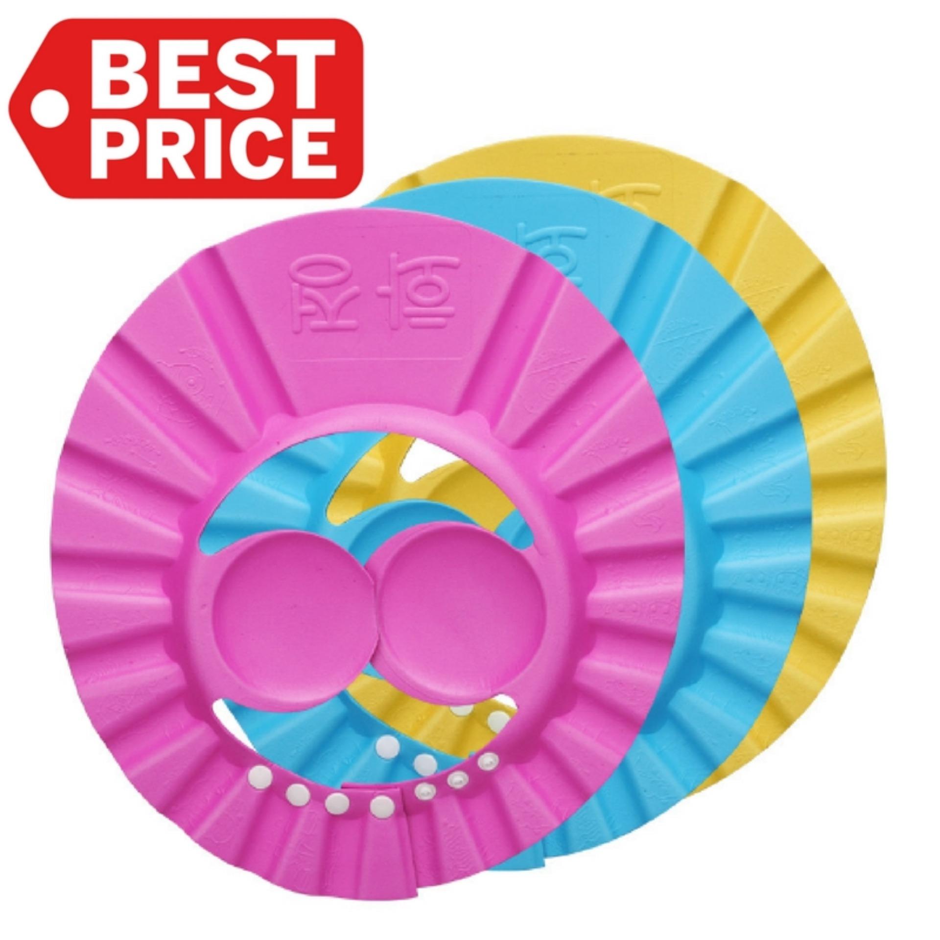 TOKO49 - Topi keramas kancing anak kid shower cap mata shampoo mandi