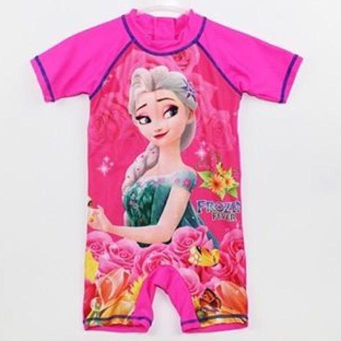 PROMO SALE - BAJU RENANG ANAK FROZEN FEVER PINK F001