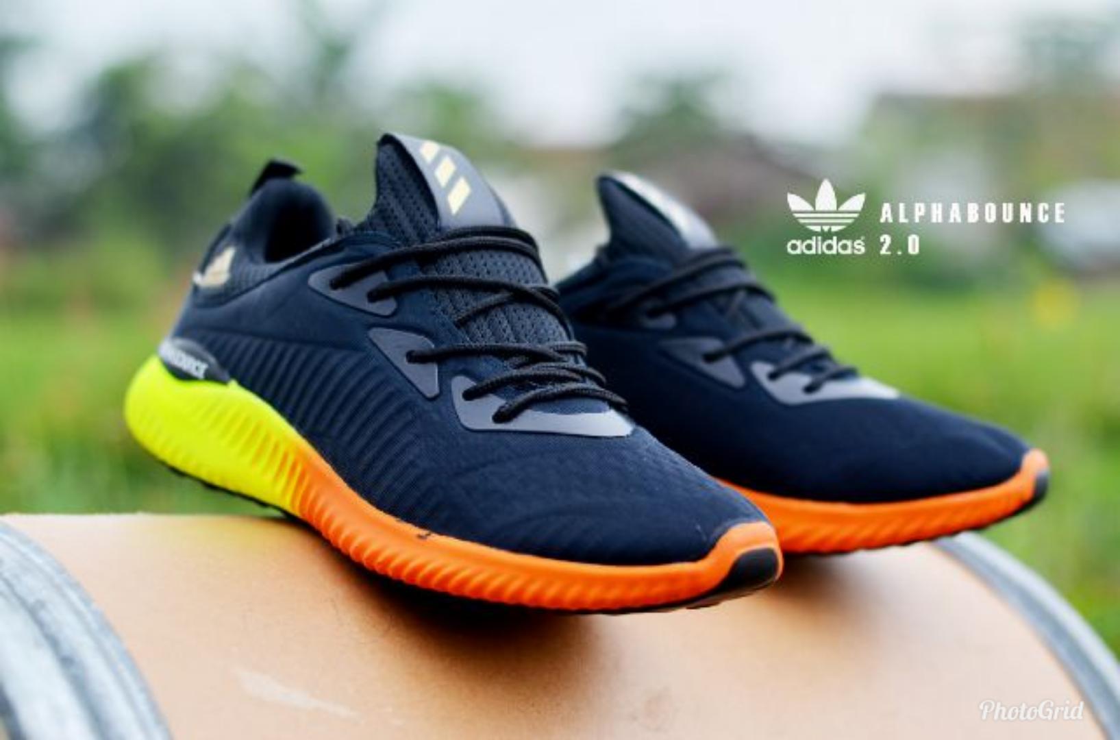 Sepatu Olahraga sport adidas alphabounce pria wanita jogging outdoor lari santai gym senam runing terbaik murah