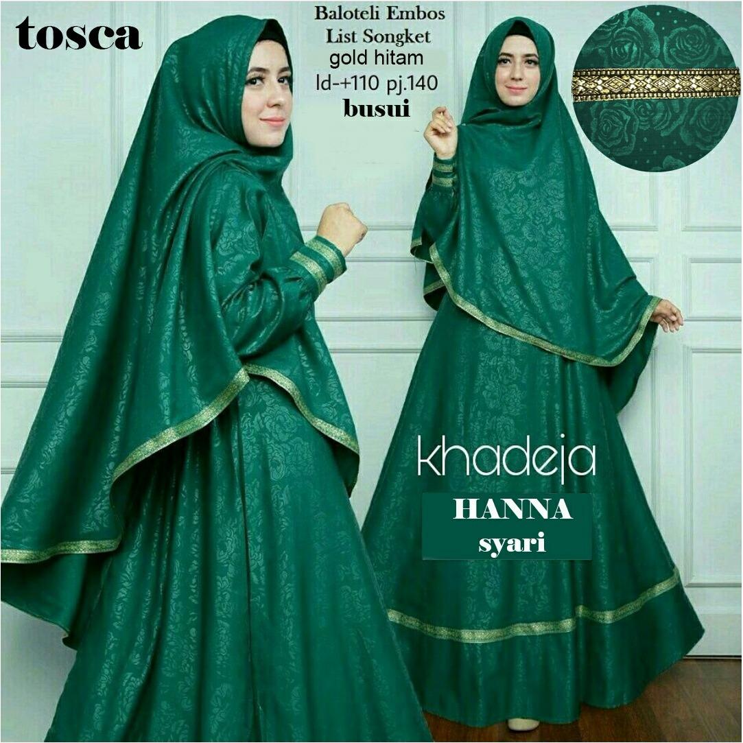 Alasxyashop Baju Gamis Muslim Anna / Dress Muslimah / Hijab Muslim / Gamis Syari’I / Baju Gamis / Fashion Muslim / Setelan Muslim / Hijab Wanita / Baju Muslim / Maxi Gamis / Fashion Muslim