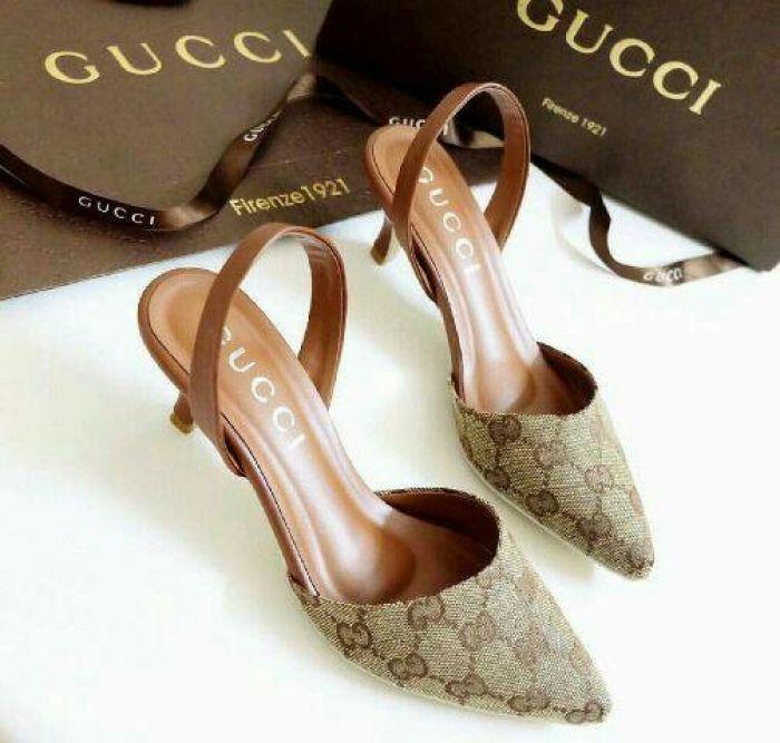 Sepatu Wanita High Heels GC NR09 TAN Elegant utk Pesta dan Kerja Murah Berkualitas