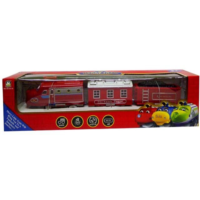 Merry train chuggington merah mainan kereta