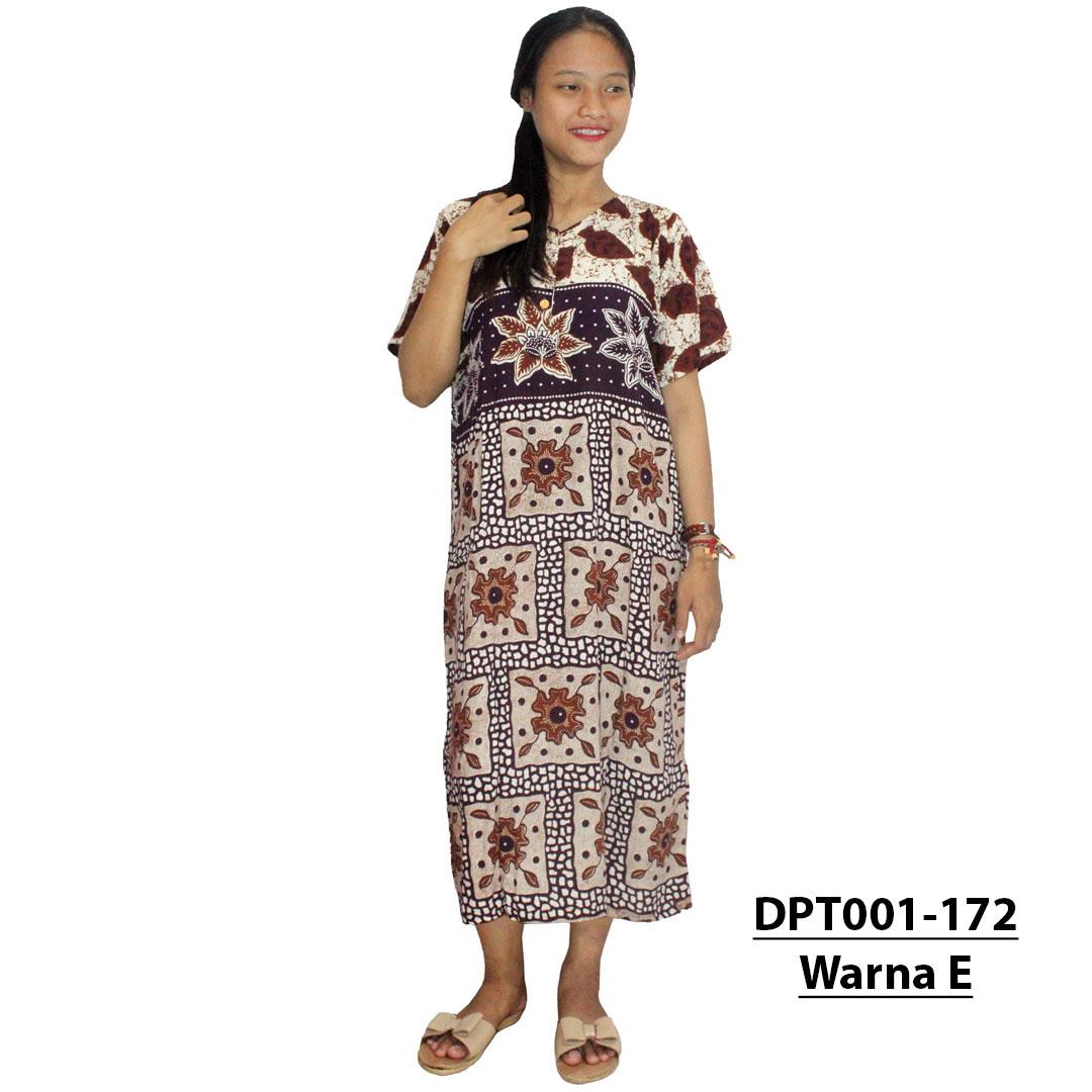 Daster Batik, Daster Lengan Pendek, Baju Tidur, Piyama, Leher Kancing, Bumil, Busui (DPT001-172) Batik Alhadi