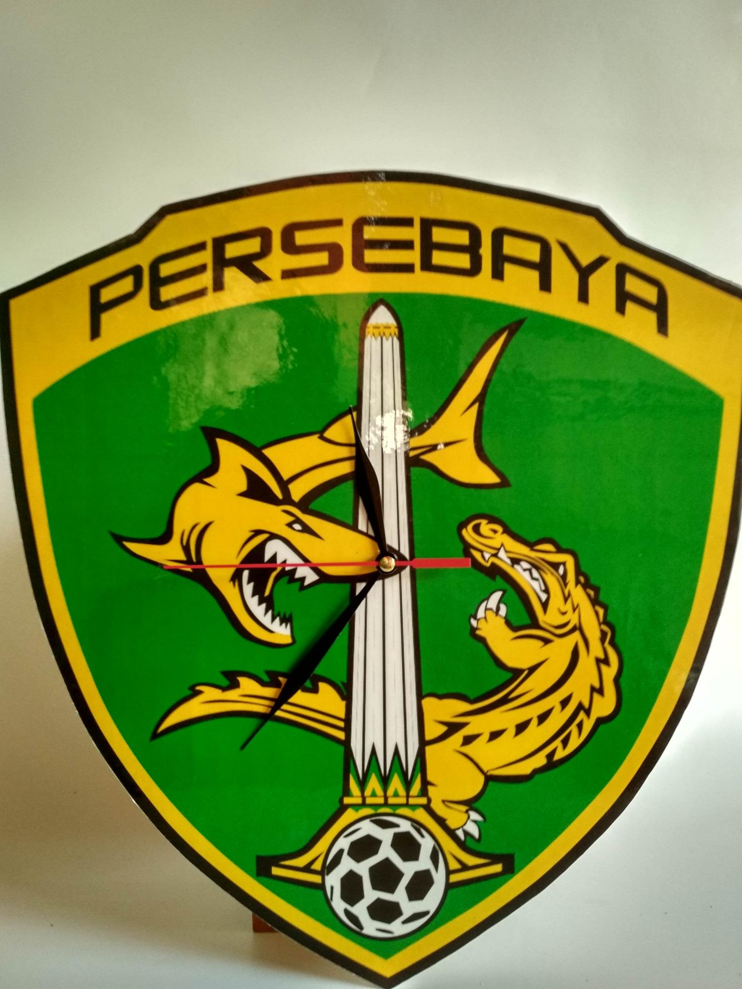 KevinArt Jam Dinding Custom 2D Kayu Kado Unik Pernikahan Ulang tahun Wisuda Hias Kamar tidur Ruang tamu PERSEBAYA