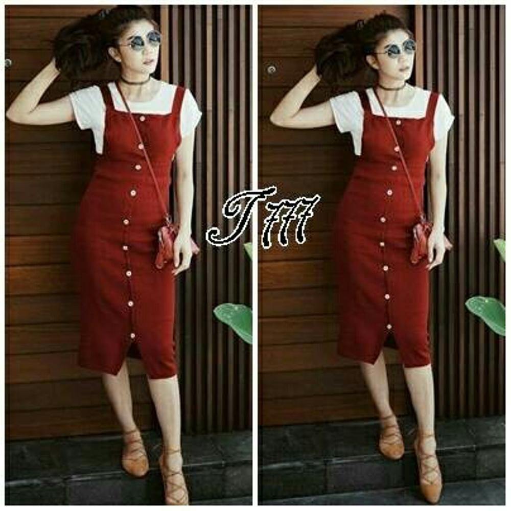 VShop91jkt - Set Overall 2in1 Overall Murah Jumpsuit Wanita Playsuit Wanita Dress Wanita Dress Korea Baju Muslim Jumpsuit Muslim Pakaian Remaja Baju Kerja Dress Polos Dress Casual Kaos Wanita Cardigan Blazer Sweater Kemeja Polos Blouse wanita Longdress