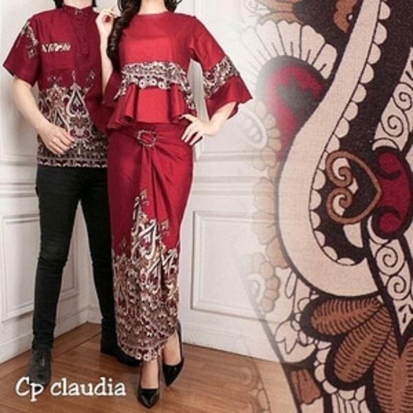 Couple claudia/couple batik/couple muslim/couple kebaya modern/couple/ Baju Pasangan Batik/ Batik Pasangan/ Baju Couple