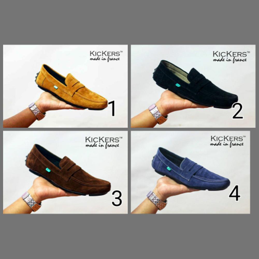 Jual sepatu casual pria kickers slip on Fashion