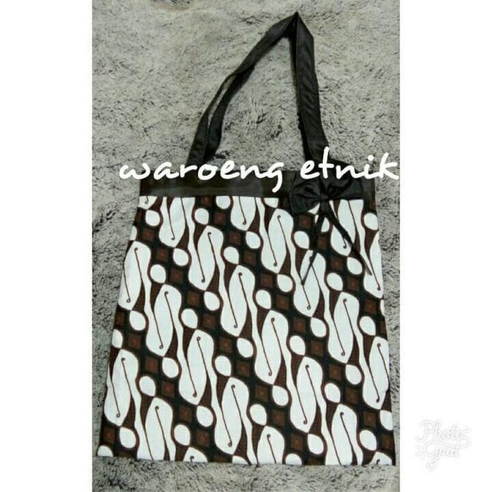TAS TOTE BAG BATIK JOGJA SOLO ETNIK MURAH SEKOLAH - SERUNI D - 5Qxu9K