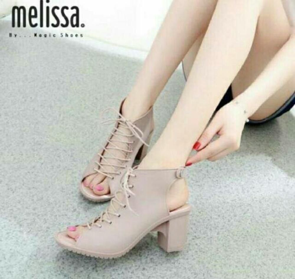 EZELL SHOP Sepatu Wanita Heels Boot Tali Selop Murah