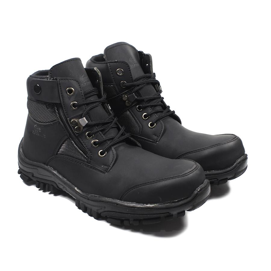 Topsok Shoes Jointer sepatu boots safety sleting delta gunung hikking tracking sepatu pria-Hitam