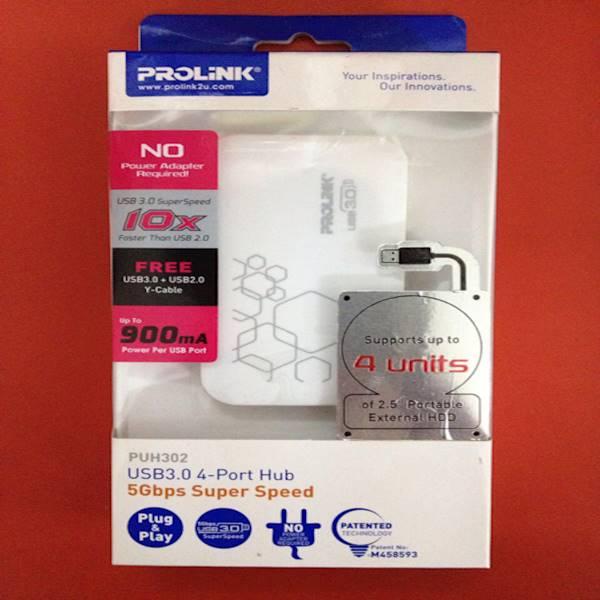 Usb Hub 4 Port Usb3.0 Prolink PUH302 5Gbps Super Speed