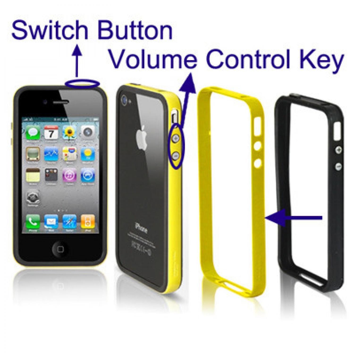 SGP Neo Hybrid EX Bumper Frame Silicon + PC Case with Keys for iPhone (OEM)