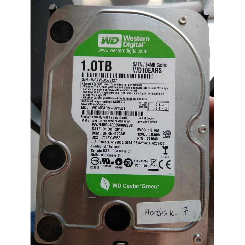 Hardisk WDC 1 Tera- Eks Garansi Second