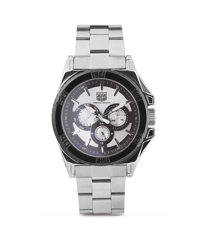 JAM TANGAN PRIA SOPHIE MARTIN ALIVE SILVER ANALOG ODHRAN GAL260S3 ORI