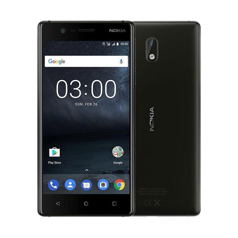 Nokia 3 Android RAM 2GB ROM 16GB 4G LTE Fingerprint Smartphone - Garansi Resmi -