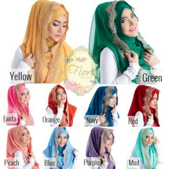 Jilbab Deeja KD Premium/ Jilbab Hoodie Deeja KD / Fiori KD