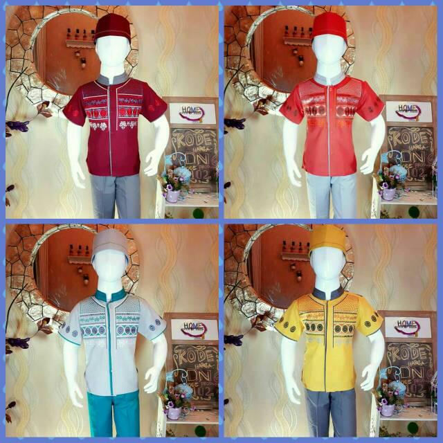 (No.10) Setelan Koko Bordir Anak Size 8Th