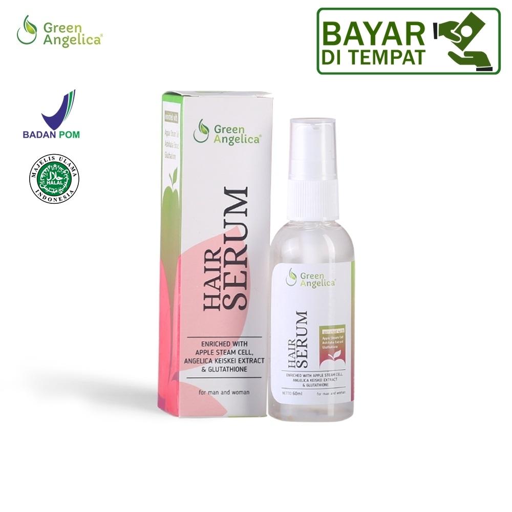 Vitamin rambut rontok yang cepat, penyubur rambut rontok, kering, dan rusak bercabang, vitamin rambut yang ampuh, Original, Aman dan BPOM Indonesia, Green Angelica Hair Serum