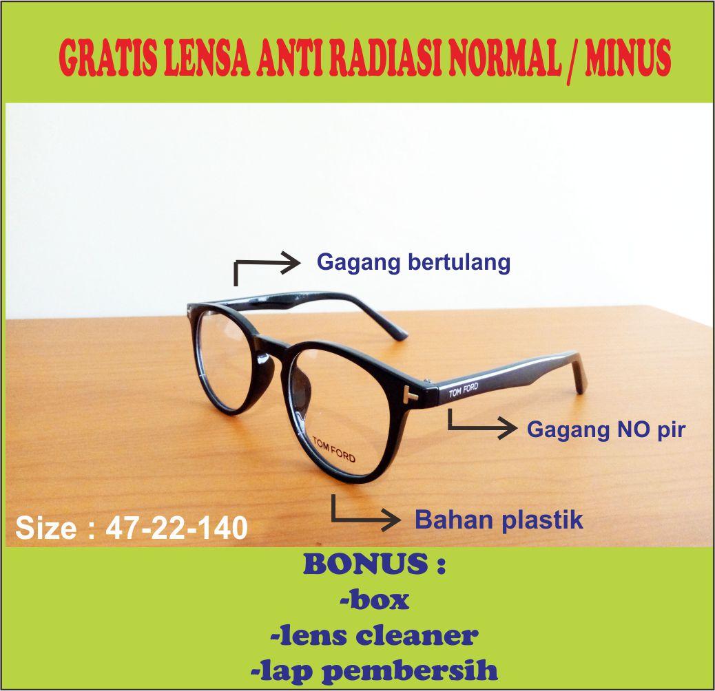FRAME KACAMATA MINUS KOREA TOMFORD 553 FREE LENSA ANTI RADIASI