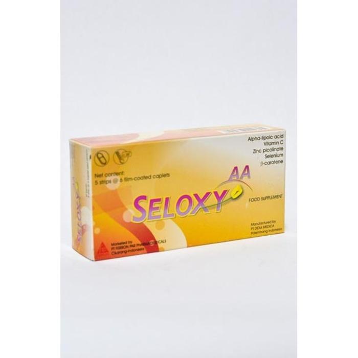 Kesehatan / Obat - Obatan / Obat Jerawat / Seloxy AA Strip @6 tablet Obat Jerawat dan pemutih / Obat Jerawat murah