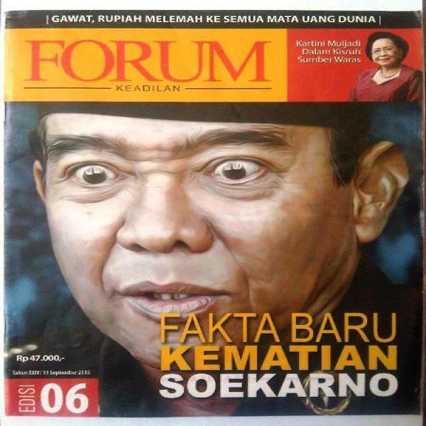 Majalah Forum September 2015 : Fakta Baru Kematian Soekarno
