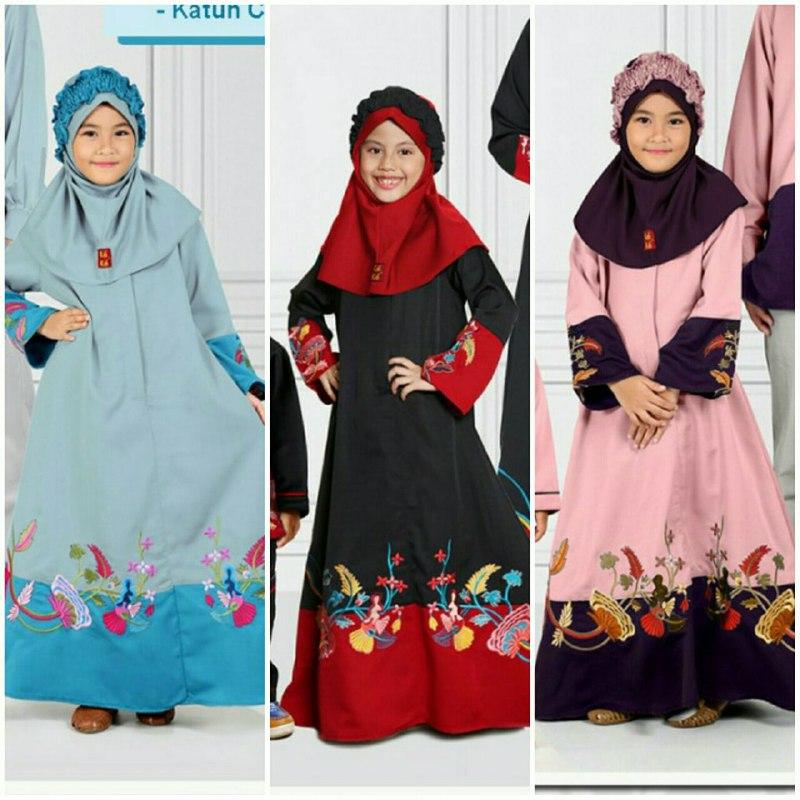 Qonitah Project GM 444 Size 12 Original Keke Busana Gamis Anak Balotely Sarimbit 04 Busana Muslim Baju Muslim Branded