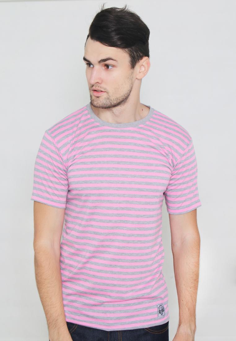 T-Shirt Pria/Kaos Heyho Saloor Pink