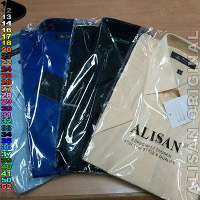 KEMEJA ALISAN ORIGINAL B1-33 BAJU KERJA PRIA PANJANG POLOS TOSCA TUA -