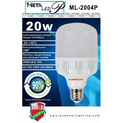 Lampu LED Kawachi 20Watt ML-2004P Bohlam Hemat Energy 90% GARANSI