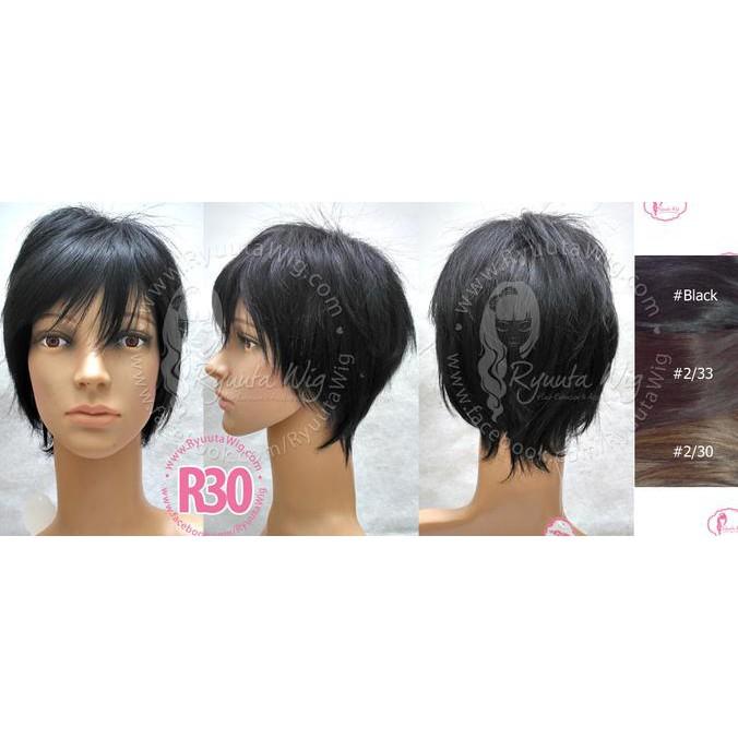 R30 WIG SHORT PENDEK / MAN COWO COWOK LAKI JABRIK KOREA COSPLAY - STYLE