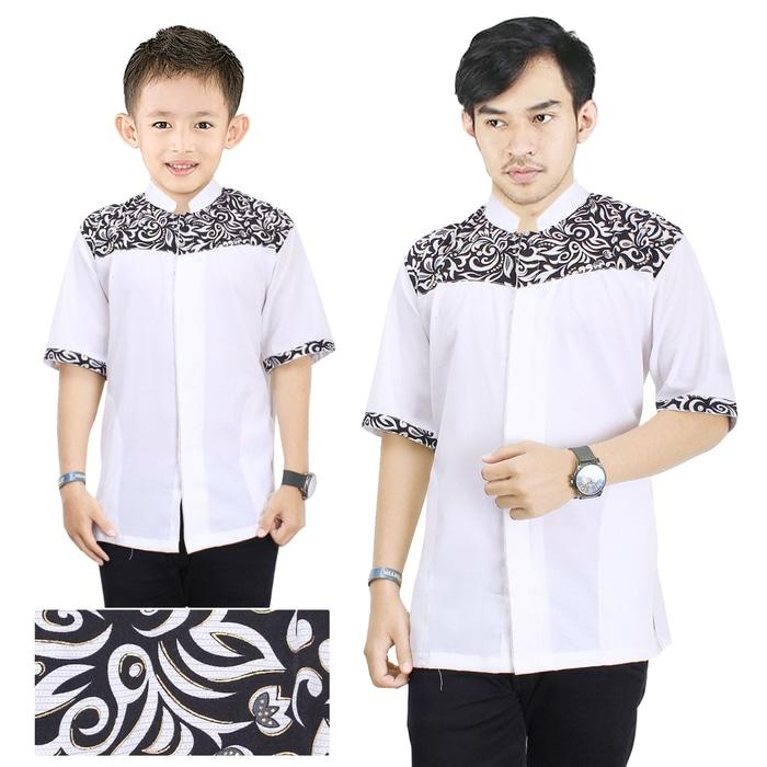 Baju Koko Gio Kemeja Muslim Lengan Pendek Ayah dan Anak