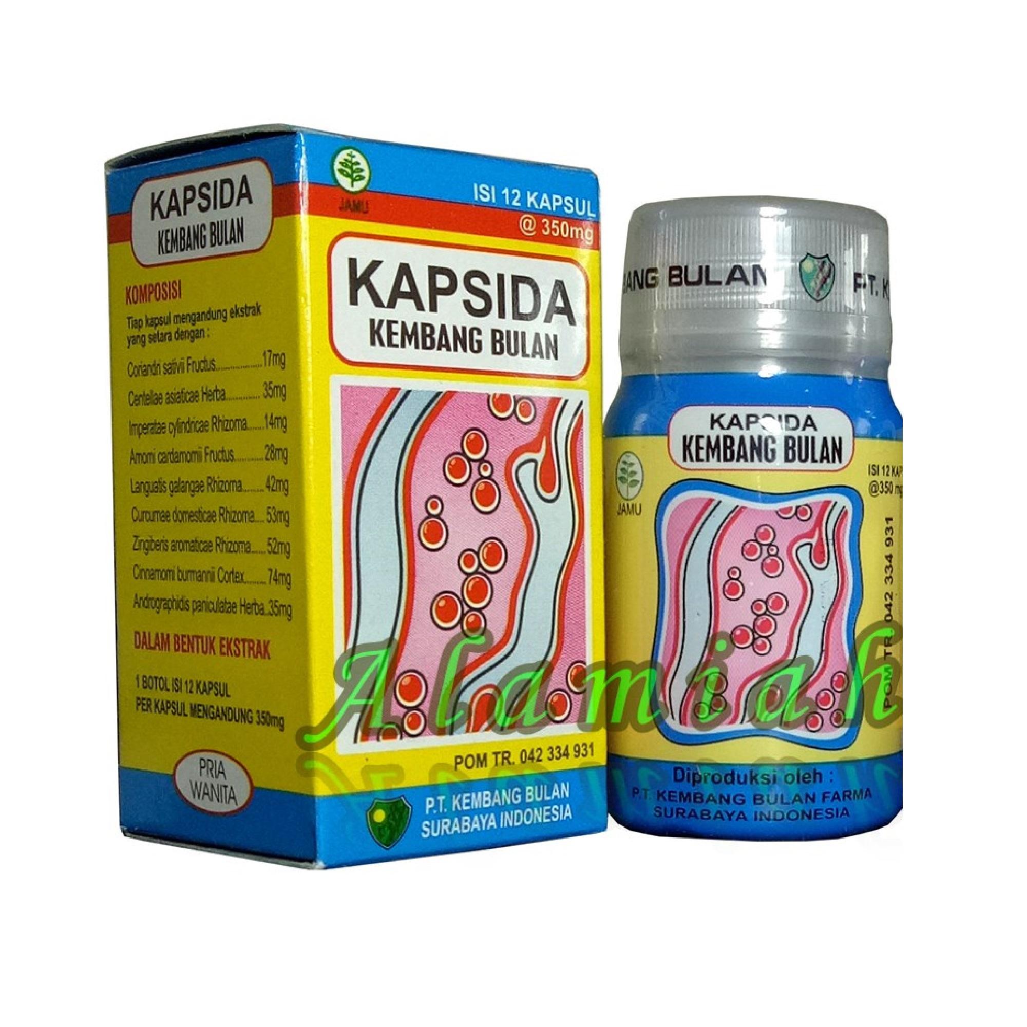 Kapsida kembang Bulan- kapsul bersih darah - 1 botol @ 12 kapsul