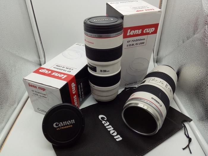Gelas Tumbler Air Panas Dingin Lensa CANON Ultrasonic ZOOM 70-200mm