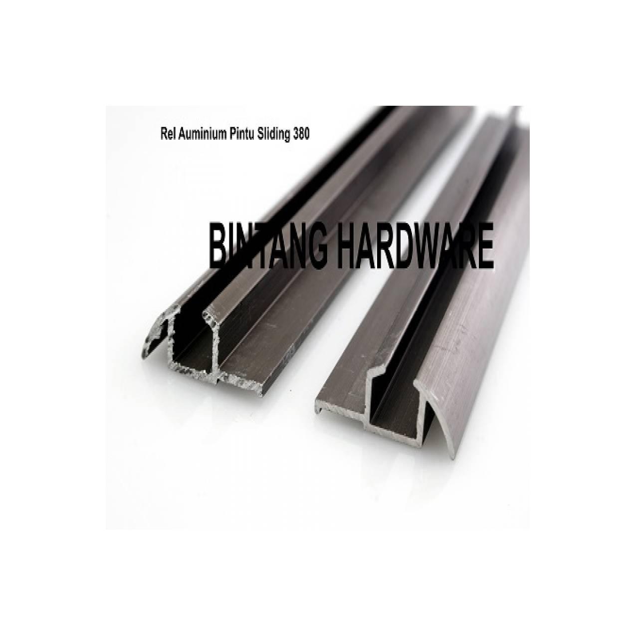 Rel Aluminium Pintu Sliding 380 Untuk Lemari Pintu Geser Cabinet Dapur