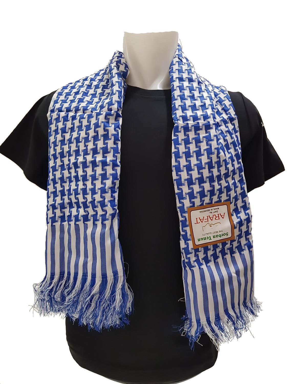 Sorban Arafat - Biru Putih