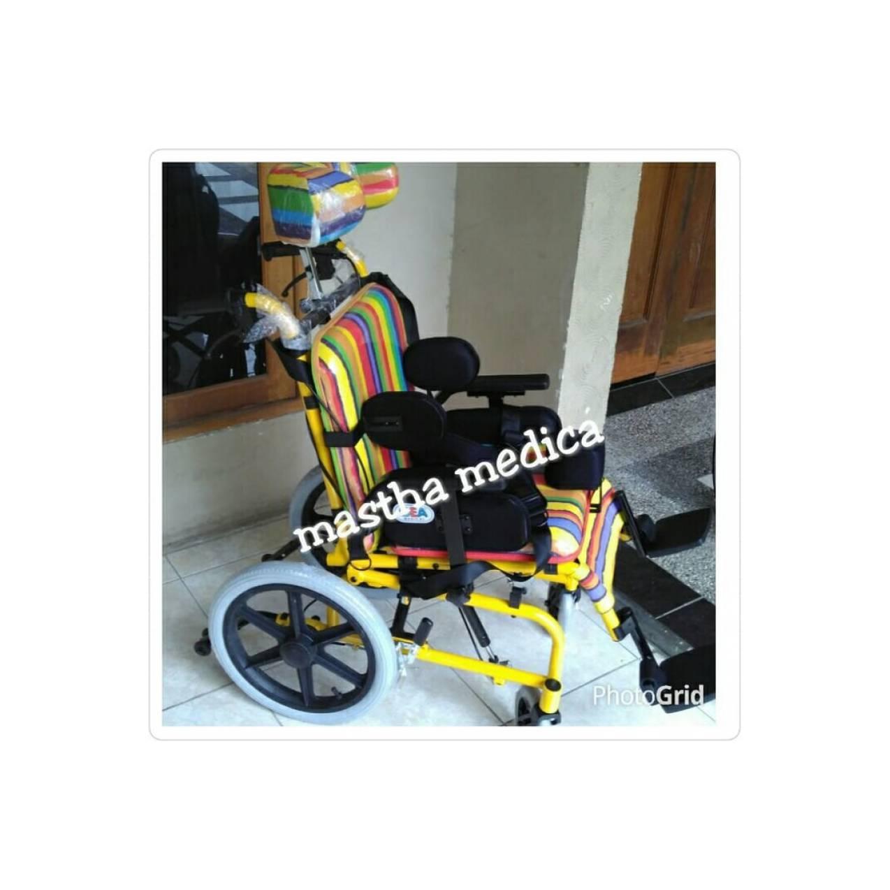Kursi roda CP Pelangi / Cerebral palsy Full Color/Cacat Otak Gea Murah