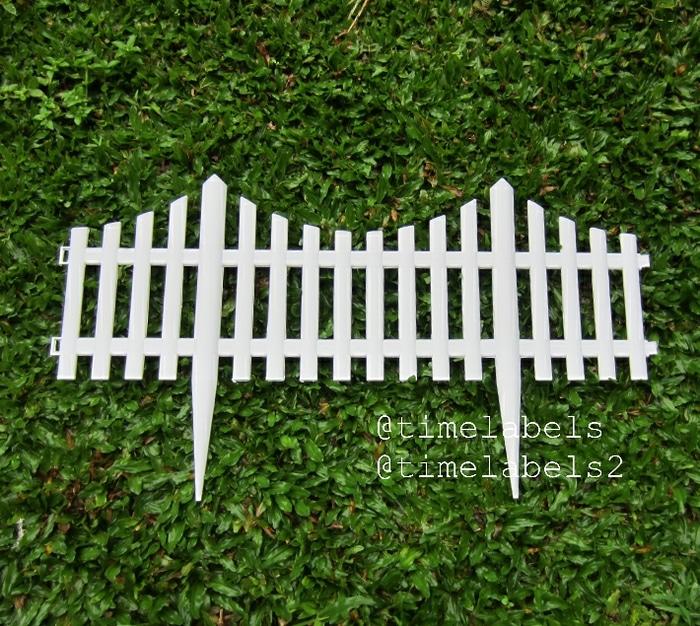 jual 1 set isi 5 pagar plastik taman shabby chic type 2