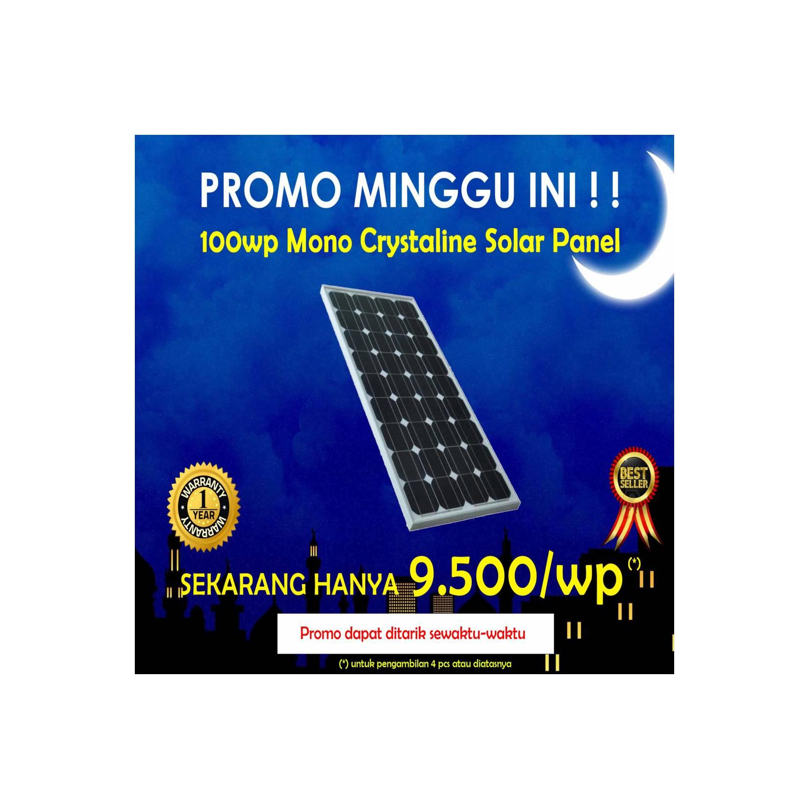Solar Cell / Panel Surya / Mono Solar Panel 100 Wp (Watt peak) PROMO