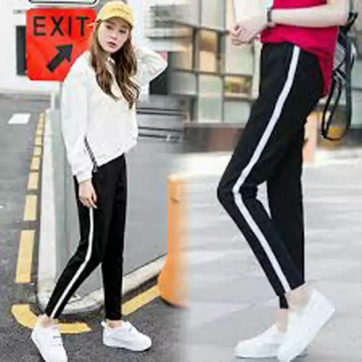 Celana Training Korean Style - trend Fasion wanita terkini - spandek slacks pants - SP006