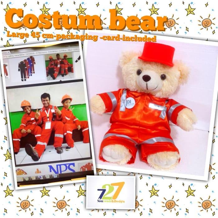Boneka Wisuda Teddy Bear Pemadam Kebakaran Fire Fighter Lucu Unik