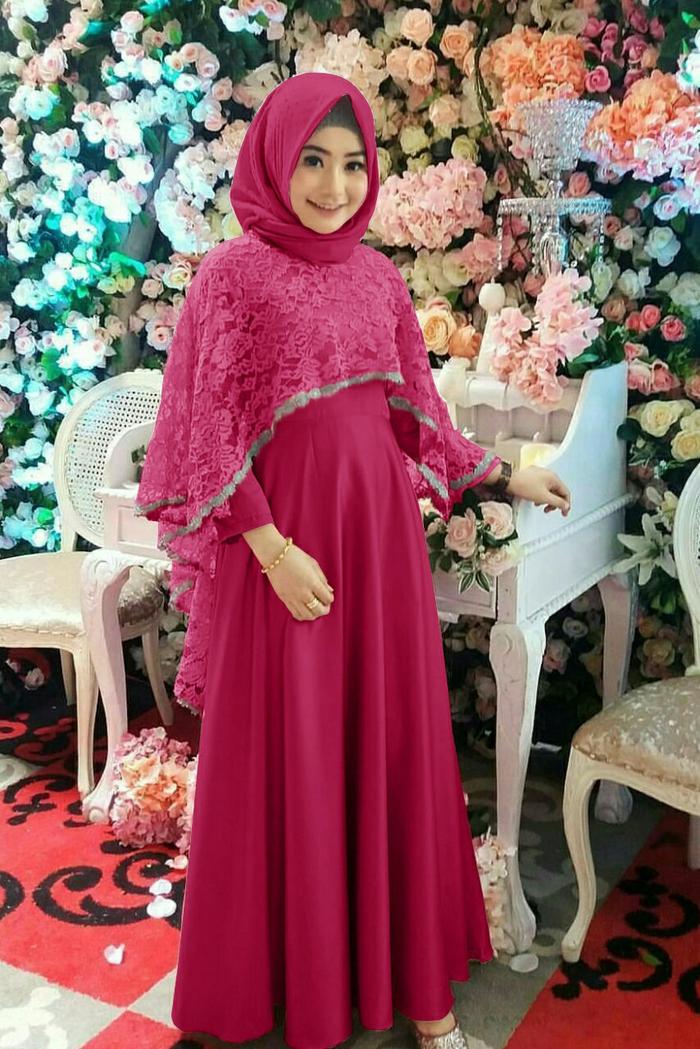 Gamis Maxi Kombinasi Brokat