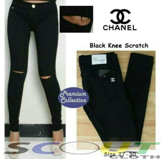 celana panjang hitam sobek lutut / wanita / cewek / - celana panjang hitam sobek lutut terbaru / celana panjang hitam sobek lutut termurah / celana panjang hitam sobek lutut berkualitas / celana wanita / celana bagus / celana panjang